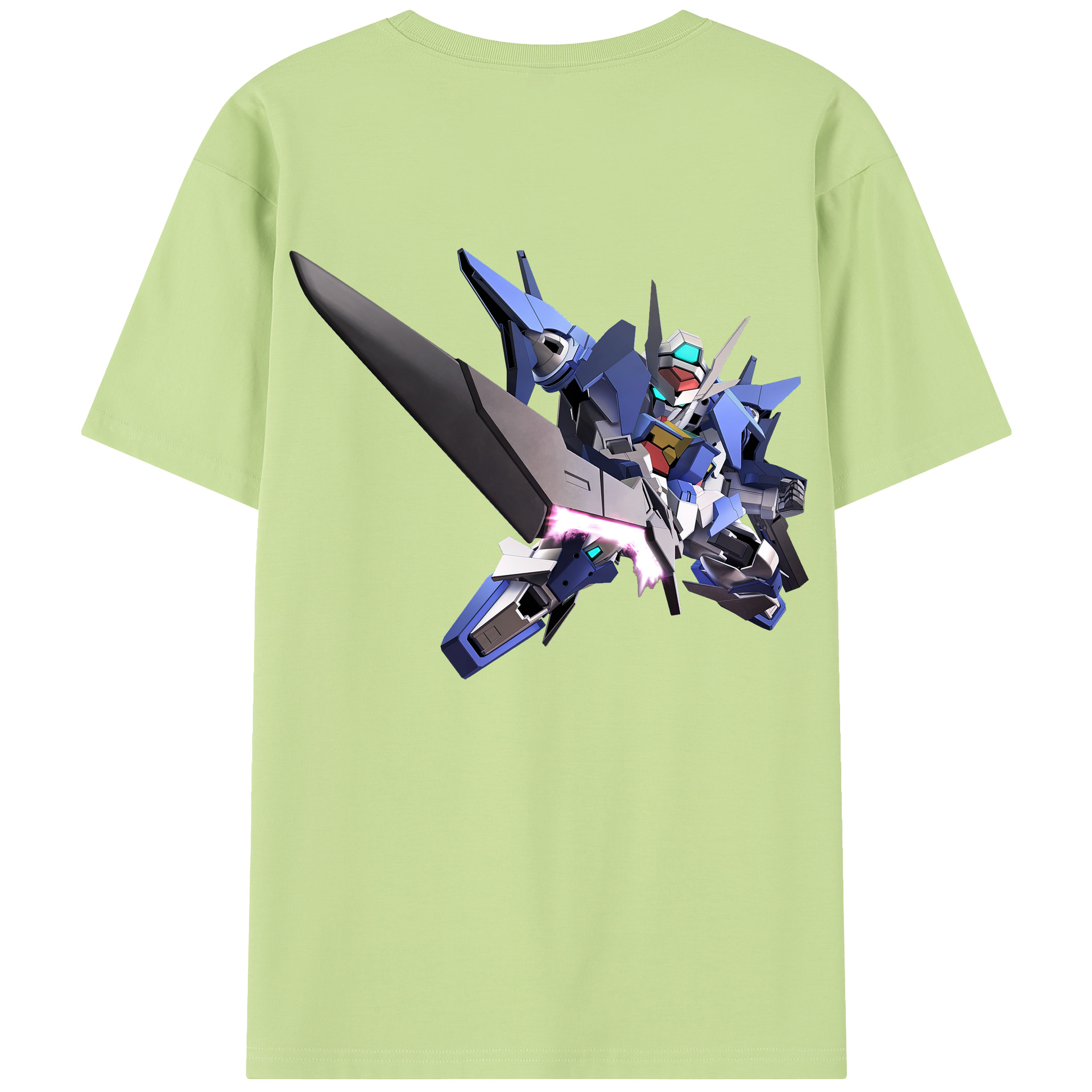 （画像用） 機動戦士ガンダム Mobile Suit Gundam 綿100％半袖Tシャツ（背面プリント）